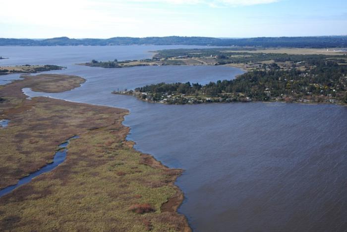Imagen aérea de Laguna del Sauce