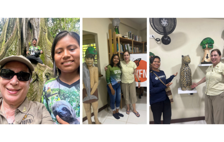 La investigadora Susana González durante la actividad en Amazonas La investigadora Susana González durante la actividad en Amazonas