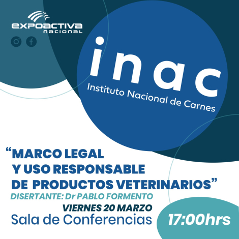 INAC invita a reflexionar sobre el uso responsable de productos veterinarios en Expoactiva INAC invita a reflexionar sobre el uso responsable de productos veterinarios en Expoactiva