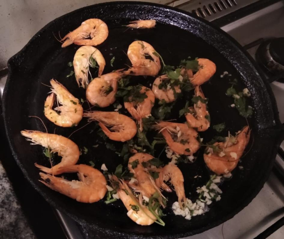 Camarones al ajillo Camarones al ajillo