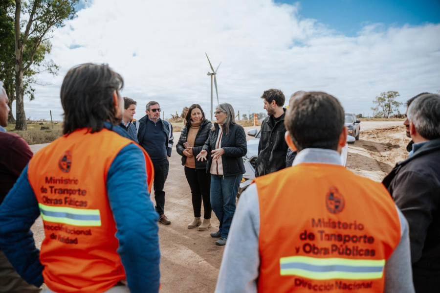 Recorrida de obras viales en Durazno