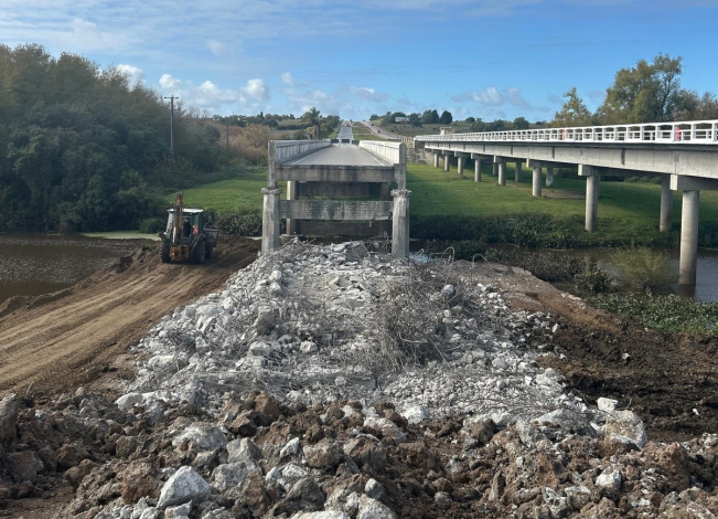 Comenzó la construcción de nuevo puente sobre Arroyo Cufré, en San José Comenzó la construcción de nuevo puente sobre Arroyo Cufré, en San José