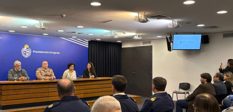 Vista general de la conferencia de prensa